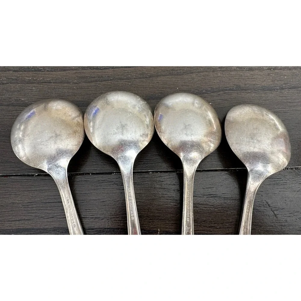 Lots Of 4 Oneida Ltd 1881 Sliverplate Rogers Soup Spoon